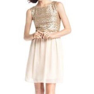 🌑 NWOT Gold Sequin and Cream Dress - DRESS 2 for $30